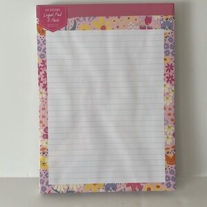OCS Designs Grimalkin Garden Legal Pad 80 Sheet 2 Pack